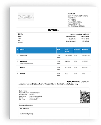 Standard Invoice