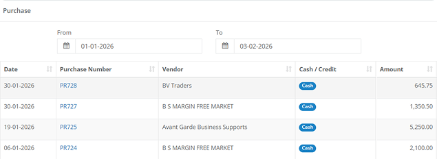 Supplier Tracking Table UI